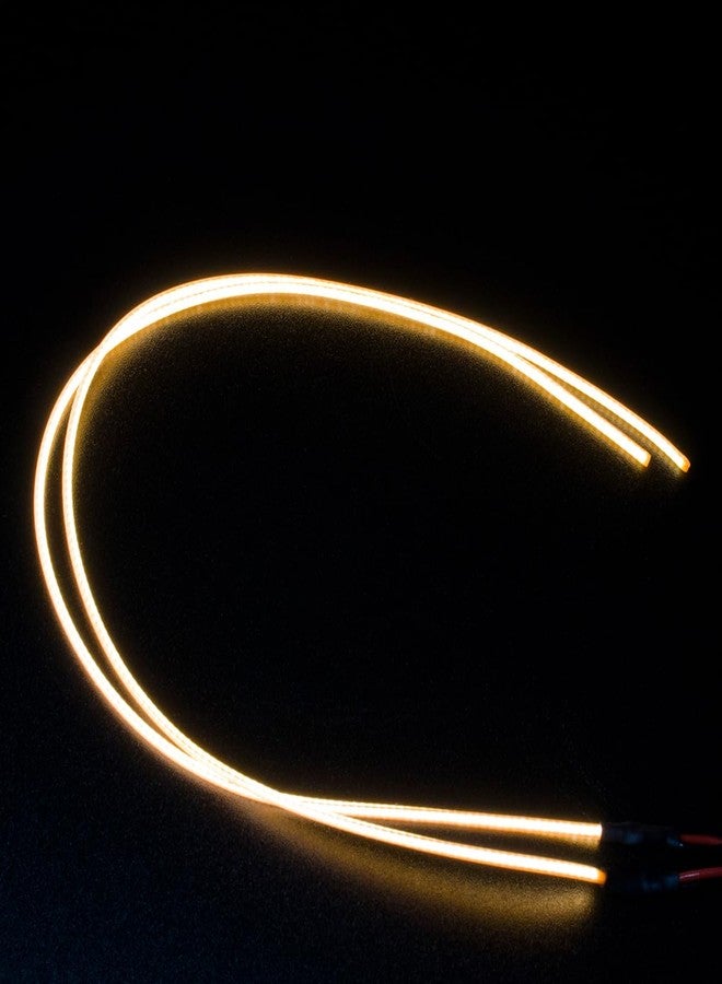 Fraternize Flexible Cuttable RC LED Lights Strip for RC Cars SCX24 TRX4M FCX24 FCX18 UTB18 1/24 1/18 Crawlers Upgrade Parts,Universal rc car Accessories (Yellow) - Image 5